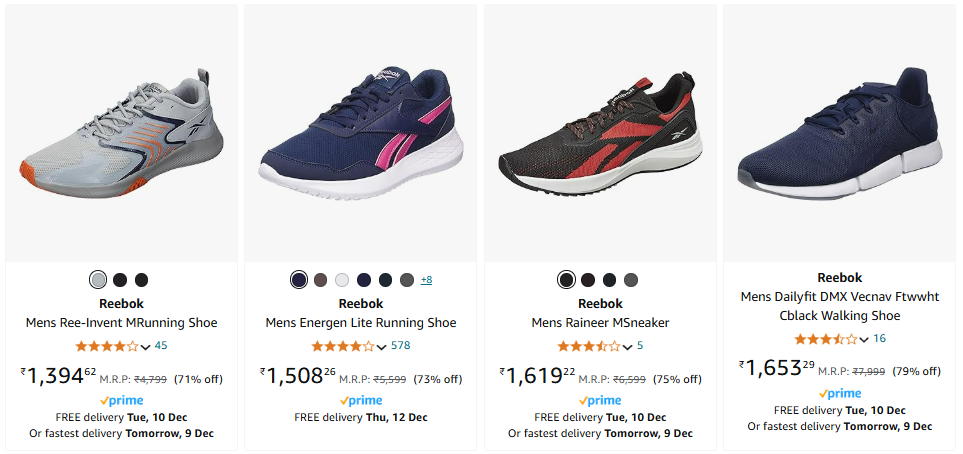 Image of Reebok Men's Shoes upto 79% Discount