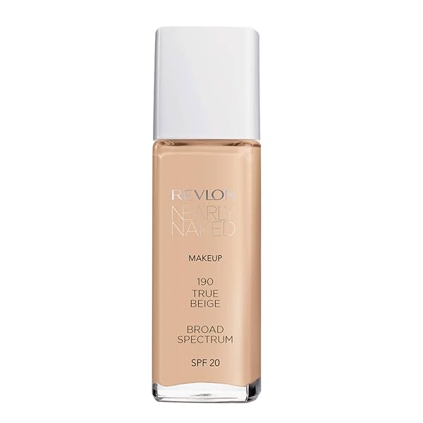 Image of Revlon Nearly Naked Make Up Foundation - True Beige 190, 30ml Bottle