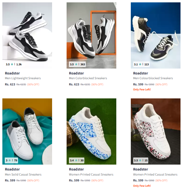 Image of Roadster Casual Shoes @ Flat 90% Discount