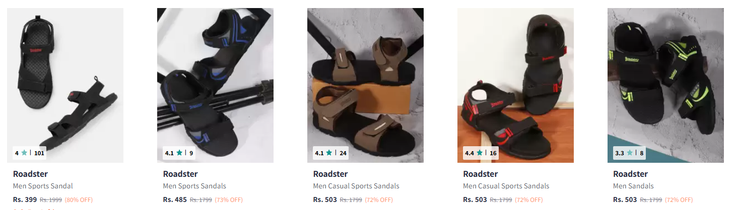 Image of Roadster Men Sports Sandal starting @ ₹399