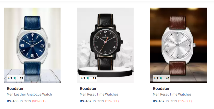 Image of Roadster Watches for Men staring ₹436