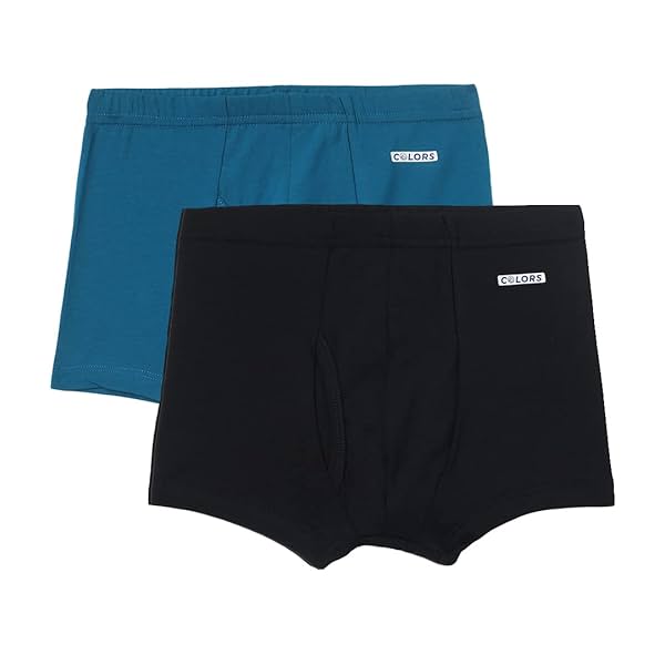 Image of Rupa Boy's Cotton Blend Classic Regular Fit Solid Trunks