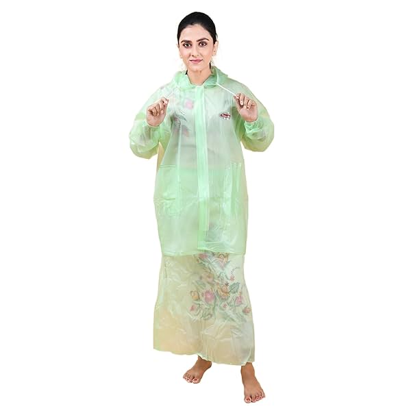 Image of Rupa Polyvinyl Chloride (PVC) Women's Rain Jacket With Skirt