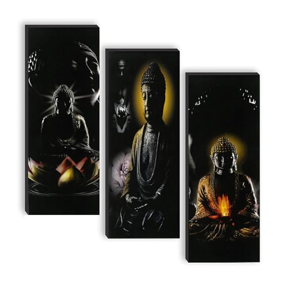 Image of SAF paintings set of 3 Lord Buddha