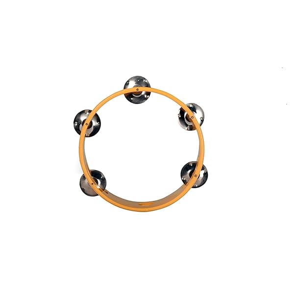 Image of SAI MUSICAL Tambourine, 7 inch (without head), Yellow