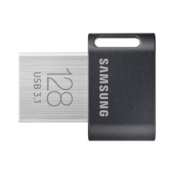 Image of SAMSUNG MUF-128AB/APC FIT Plus 128GB - 300MB/s USB 3.1 Flash Drive, Black/Sliver