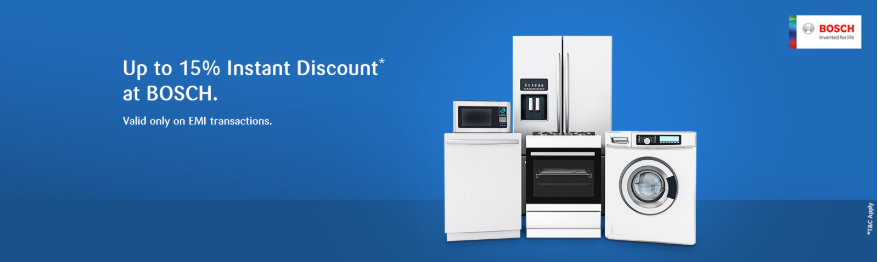 Image of SBI Credit Card Offer: Get Up to 15% instant discount on select BOSCH Products