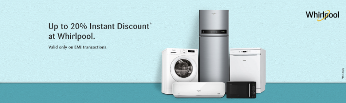 Image of SBI Credit Card Offer: Get up to 20% Instant discount at Whirlpool