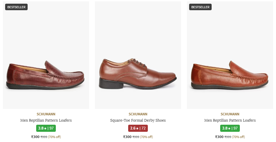 Image of SCHUMANN Men's Formal Shoes starting @ ₹300