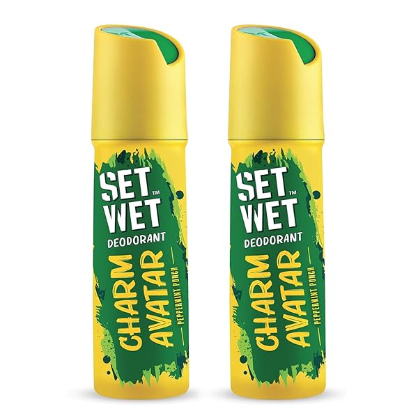 Image of SET WET Charm Avatar Peppermint Punch Deodorant 150ml Pack of 2