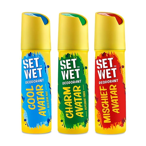 Image of SET WET Deodorant Spray Perfume Cool, 150ml (Pack of 3)