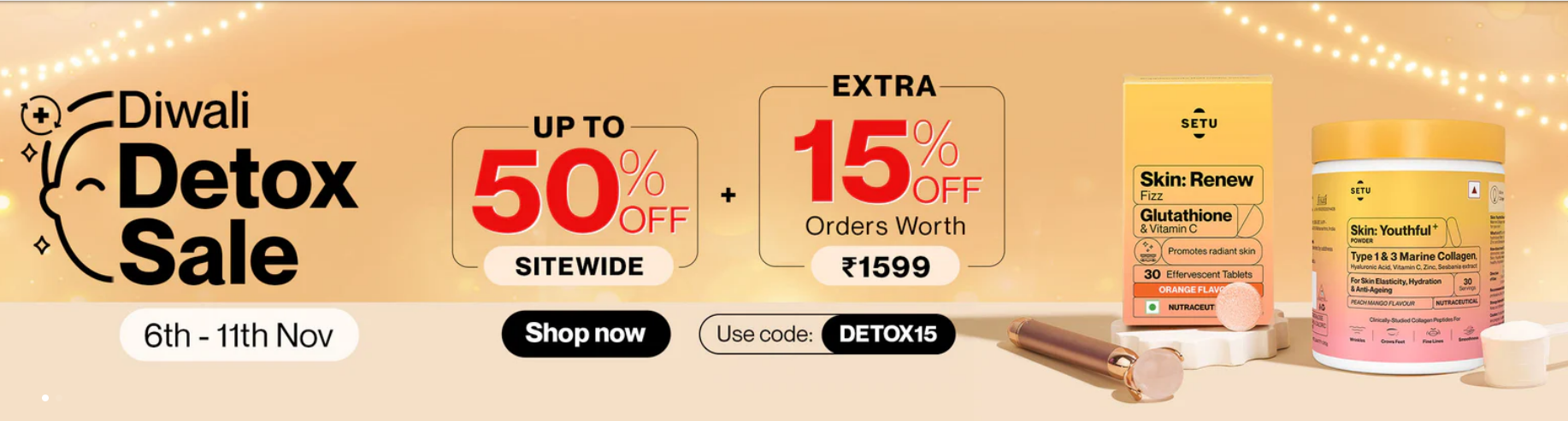 Image of SETU Diwali Detox Sale : Up to 50%+ Extra 15% Off On Detox