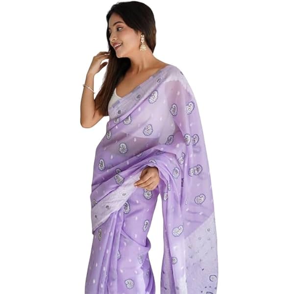 Image of SGF11 Women's Kanjivaram Ready Saree with Blouse Piece