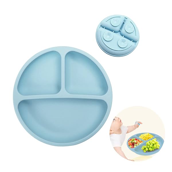 Image of SNOWIE SOFT® Baby Suction Plates for Baby Feeding