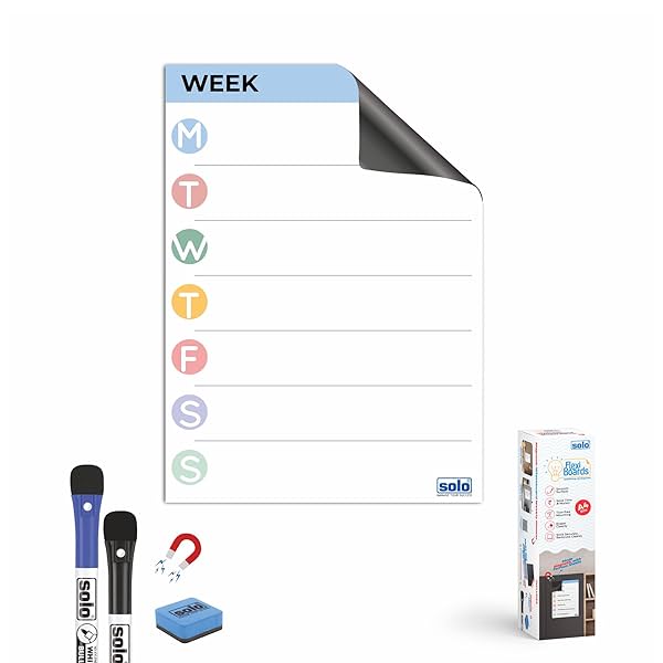 Image of SOLO FlexiBoard A4 Magnetic Weekly Planner Set