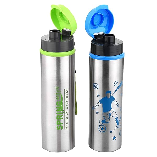 Image of SPRINGWAY Eco Neer Flipper Stainless Steel Water Bottle 700ml * set of 2