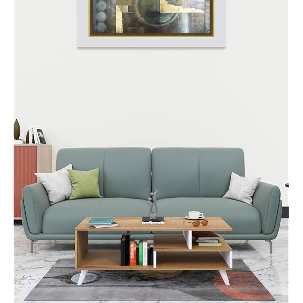 Image of SPYDER CRAFT Modern Wooden Coffee Table