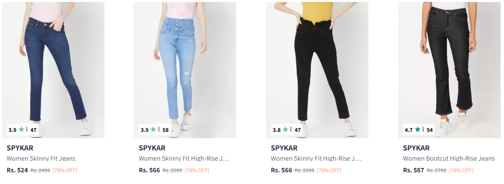 Image of SPYKAR Women Jeans Starting at ₹524