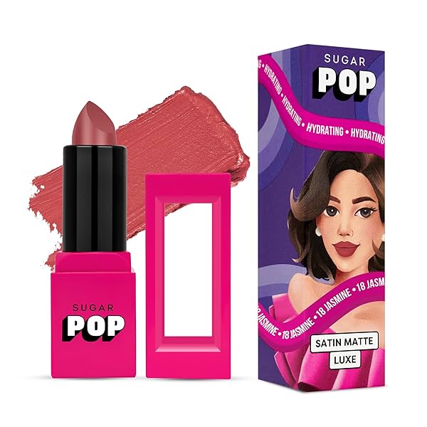 Image of SUGAR POP Satin Matte Luxe Lipstick 18 Jasmine (3g)