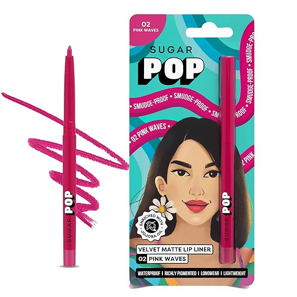 Image of SUGAR POP Velvet Matte Lip Liner | Creamy Matte Finish | Smudge-proof | Waterproof | Transfer-proof