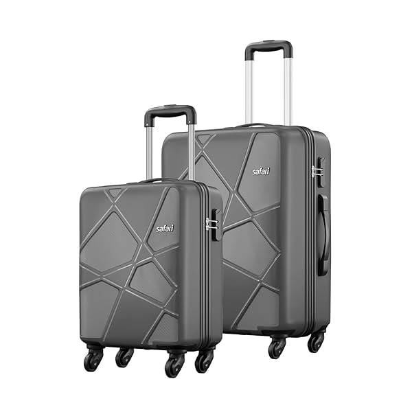 Image of Safari Pentagon Hardside Luggage Set (55cm & 66cm)