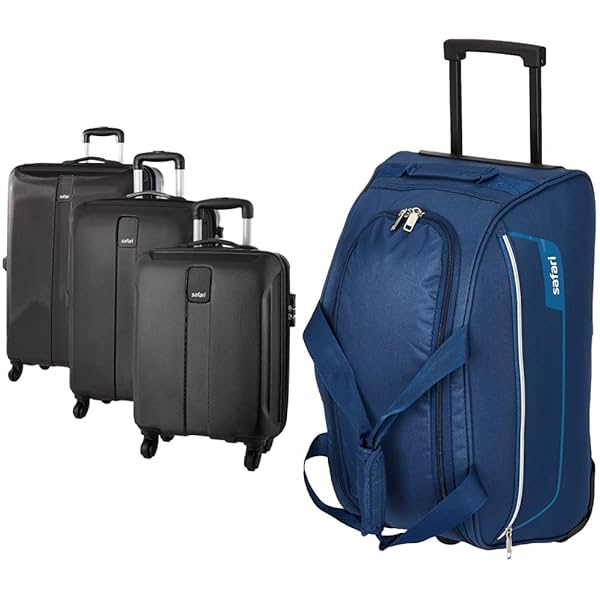 Image of Safari Polycarbonate Thorium Sharp Anti-Scratch Combo Set of 3 Small Suitcase