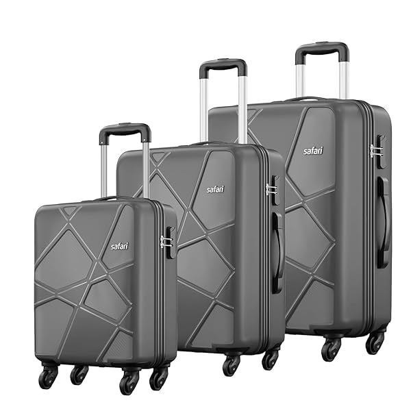 Image of Safari Polypropylene Hardside Luggage Set (Set of 3)