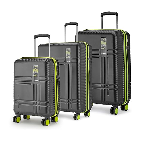 Image of Safari Zany 8 Wheels Hardside Luggage Set of 3