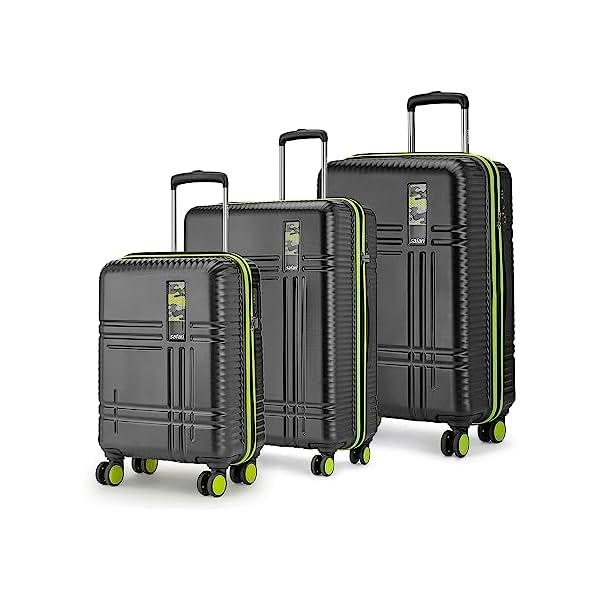 Image of Safari Zany Hardside 3-Piece Luggage Set (55cm, 67cm, 78cm)