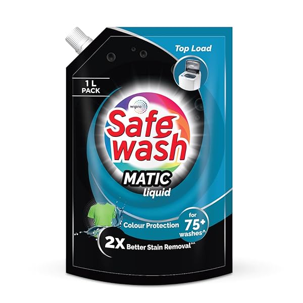 Image of Safewash Top Load Matic 1L Refill Pouch Premium Liquid Detergent