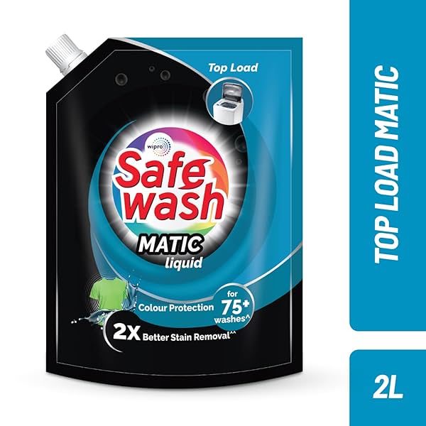 Image of Safewash Top Load Matic 2L Refill Pouch Premium Liquid Detergent