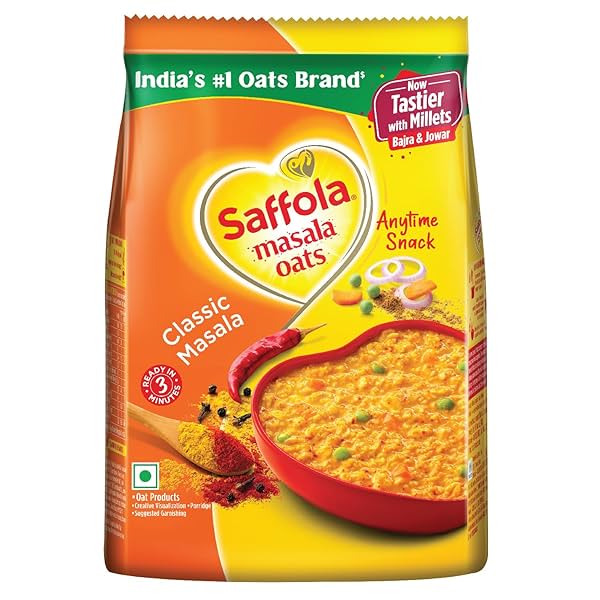 Image of Saffola Masala Oats Classic Masala, 250g