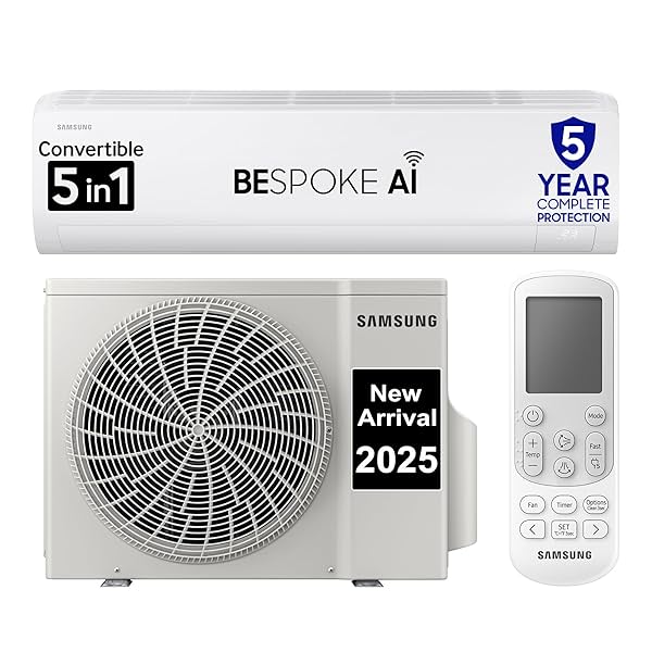 Image of Samsung 1.5 Ton 3 Star AI Inverter BESPOKE AI AR50F18D1LH Smart Split AC 