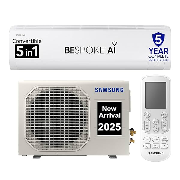 Image of Samsung 1.5 Ton 5 Star AI Inverter Smart Split AC