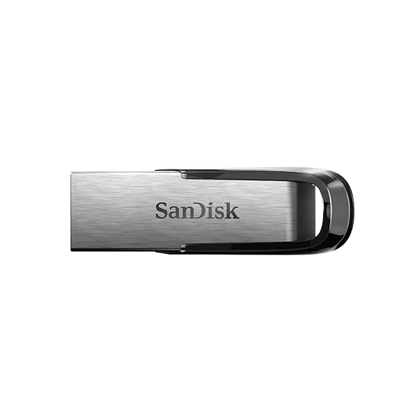 Image of SanDisk Ultra Flair 128GB USB 3.0 Pen Drive, Silver Black