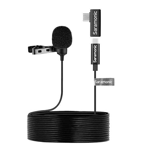 Image of Saramonic LavMicro U3A USB-C Lavalier Microphone.