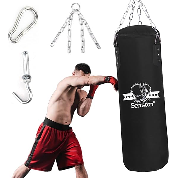 Image of Senston Heavy Unbreakable Punching Bag for Man Women Kids Unfilled Boxing