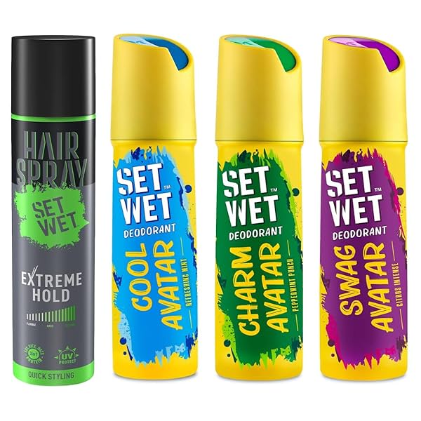 Image of Set Wet Deodorant Spray Perfume for Men, 150ml PO3