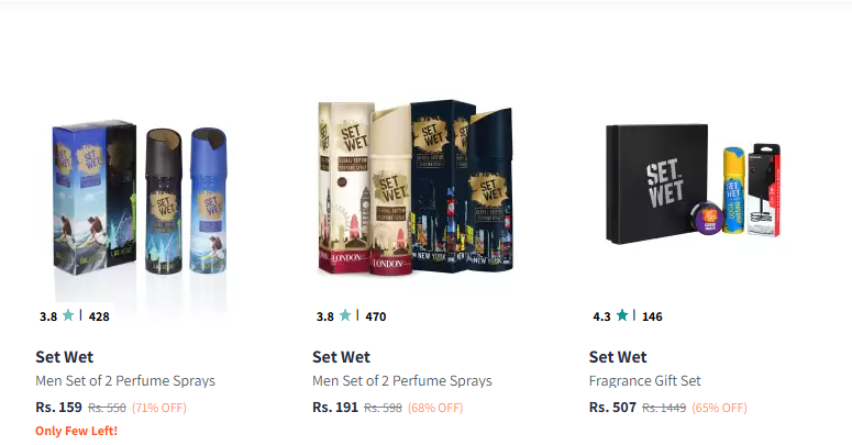 Image of Set Wet Perfume Up to 71% discount