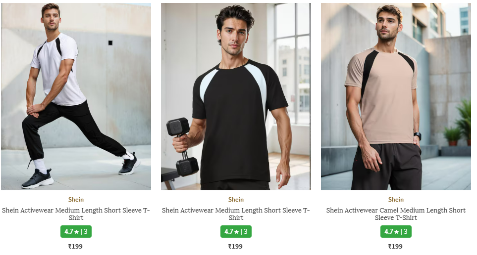 Image of Shein Premium Clothing for Men's Starts @199