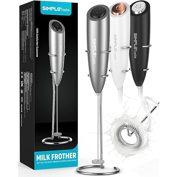 Image of SimpleTaste Electric Milk Frother with Stand