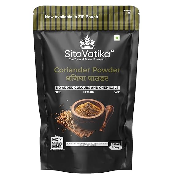 Image of Sitavatika Natural Dhaniya Powder 500gm with Authentic Indian Taste Coriander Powder No added Colours and Chemical