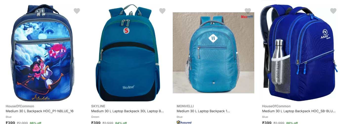 Image of Skybag School Bag up to 86% Discount @ #Flipkart  