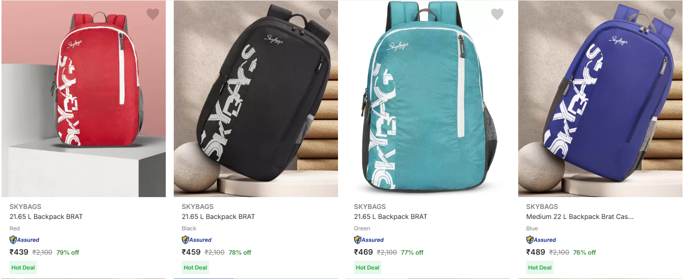 Image of Skybags Bags & Backpacks starting at ₹439