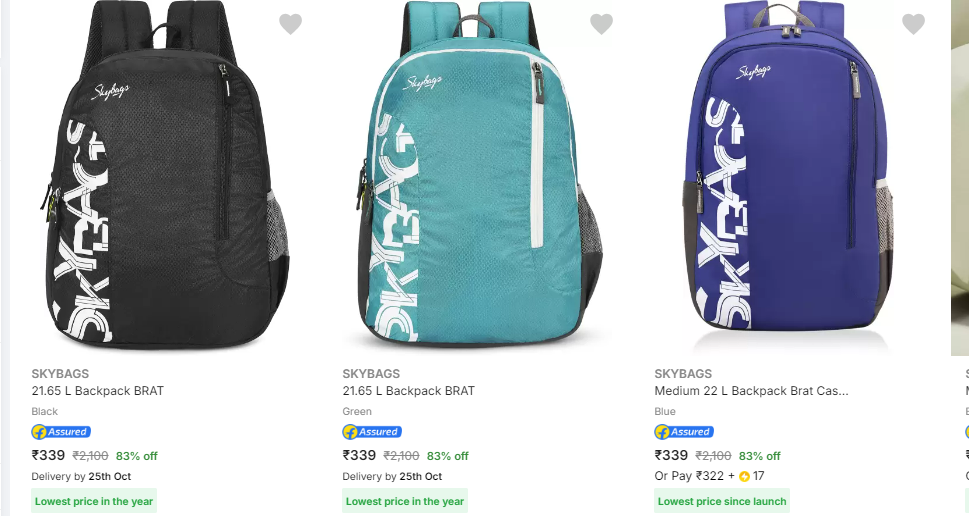 Image of Skybags Bags & Backpacks up to 85% Discount