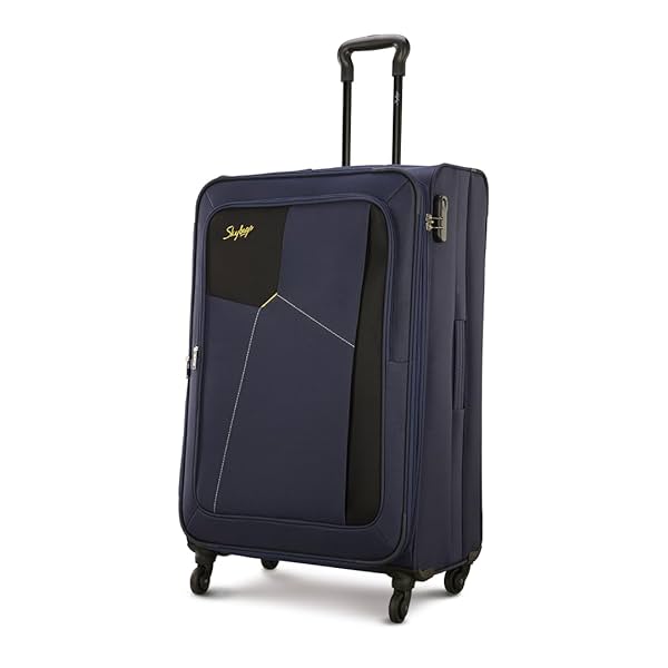 Image of Skybags Rubik 58 cms Small Cabin Polyester Softsided 4 Spinner Wheels Luggage/Suitcase/Trolley Bag