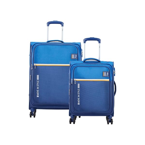 Image of Skybags Sigma 8W Strolly 59+71 Blue Soft Luggage