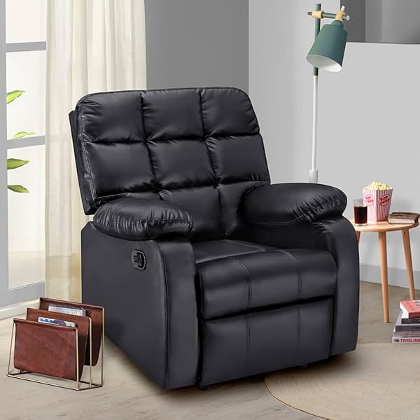 Image of Sleepyhead RX5 - Single Seater Leatherette Manual Recliner with Durable Spring Support Snug Fit for Luxurious Comfort