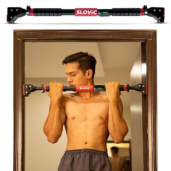 Image of Slovic Door Pull Up Bar for Home Workout [200 Kg Load Capacity]