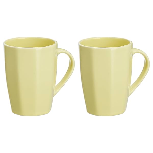 Image of Solimo Ceramic Coffee Mugs 380ml Set of 2